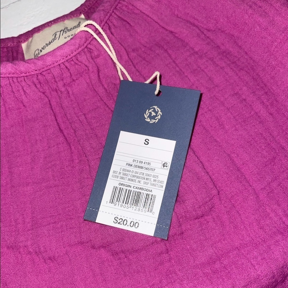 🍩 NWT Universal Thread Pink Tiered Tank Dress Small - Picture 8 of 9